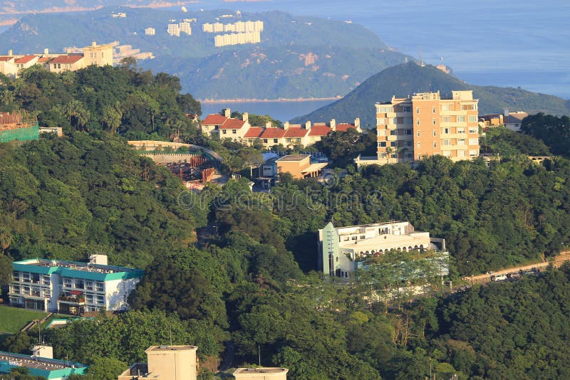 Executive Apartments at Victoria Peak in Hong Kong. Stock Image Image