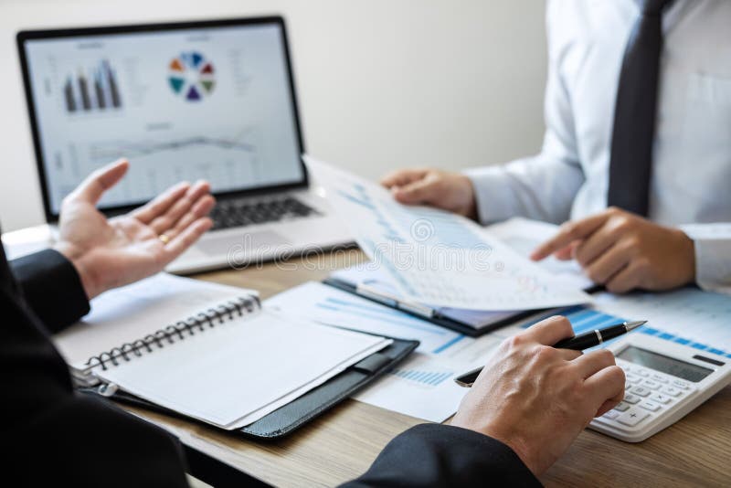 Executive business people team brainstorming on meeting to conference planning investment project working and strategy of business royalty free stock photography Executive business people team brainstorming on meeting to conference planning investment project working and strategy of business royalty free stock photography