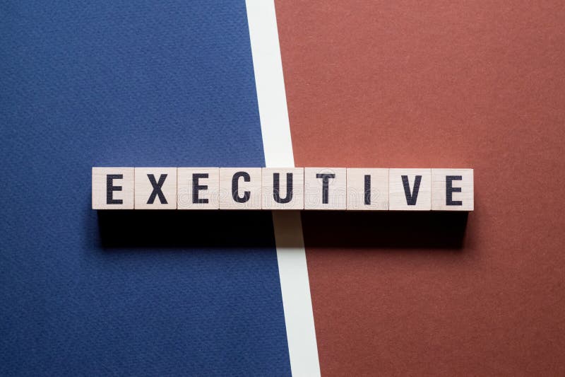 Executive Word Concept on Cubes Stock Image Image of executive, cloud