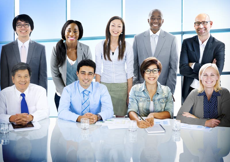 Executivos da diversidade Team Corporate Professional Concept