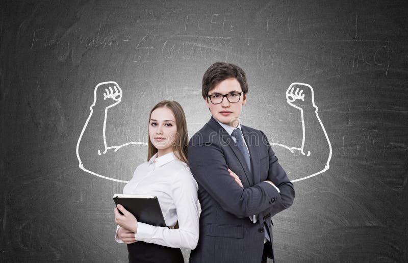 Executivos e esboço muscular das mãos imagem de stock royalty free Executivos e esboço muscular das mãos imagem de stock royalty free