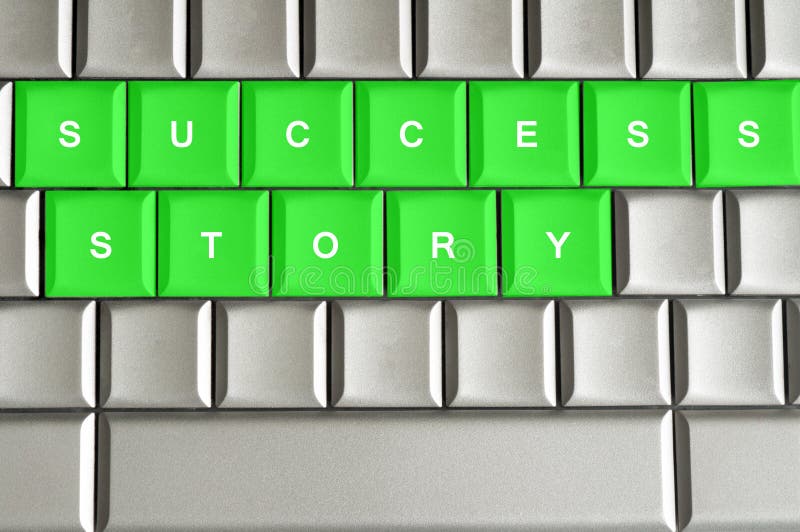 Exemple de succès écrit sur un clavier photo stock Exemple de succès écrit sur un clavier photo stock