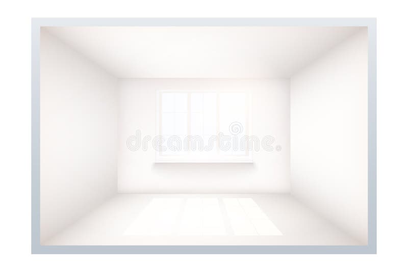 Exemplo da sala vazia com janela ilustração royalty free Exemplo da sala vazia com janela ilustração royalty free