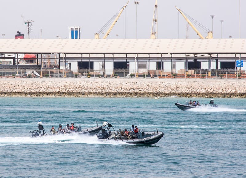 Exercises of marine division of Saudi Border Guard