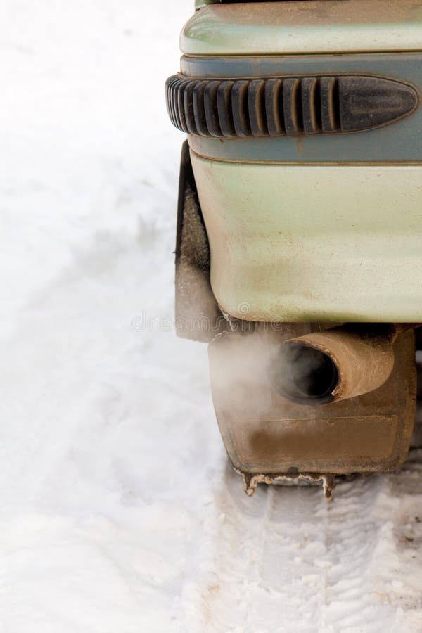 Exhaust gases from the car stock photo. Image of monoxide 23448596