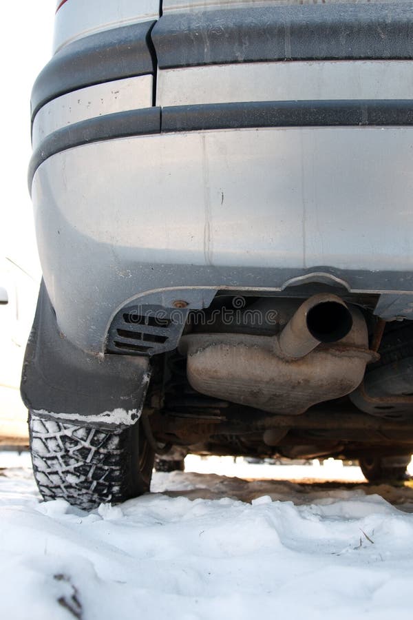 Exhaust pipe stock image. Image of snow, auto, engine 23264885