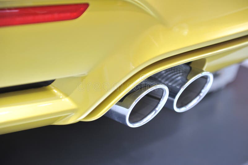Exhaust pipe car stock photo. Image of dual, parts, modern 143692490