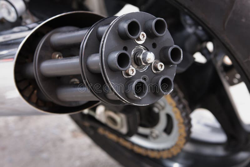 Exhaust Pipe of a Motorcycle Stock Photo Image of motorcycle, sports