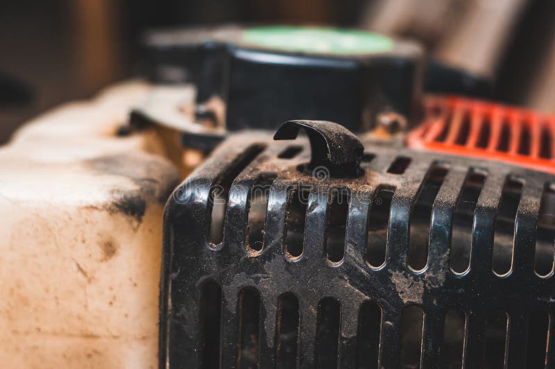 Exhaust Pipe of a Small Twostroke Engine Stock Photo Image of engine