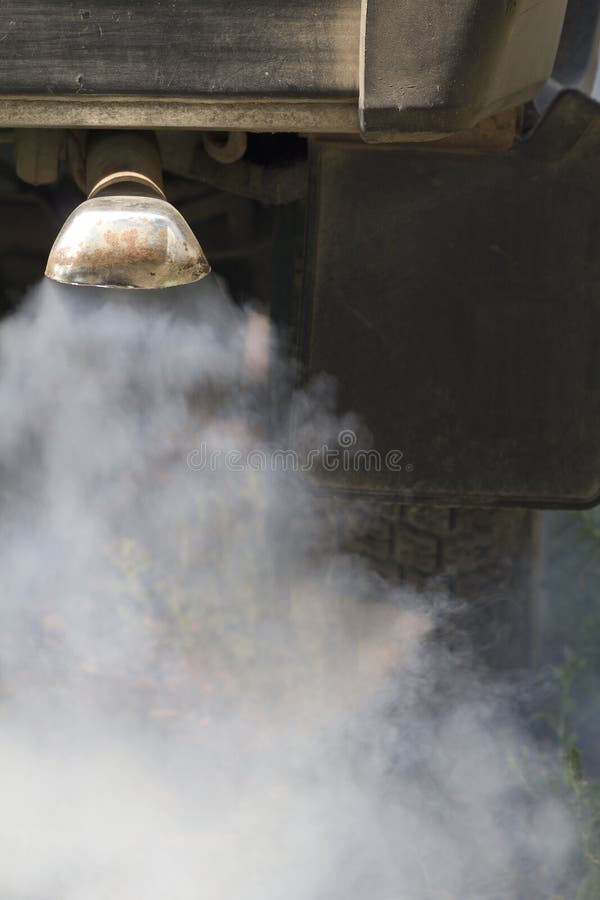 Exhaust pipe smoke car stock photo. Image of rubber, rusty 21343728