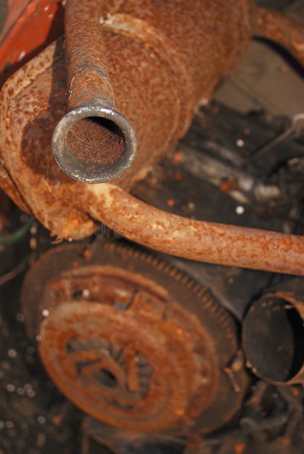 118 Broken Exhaust Pipe Old Car Stock Photos Free & RoyaltyFree