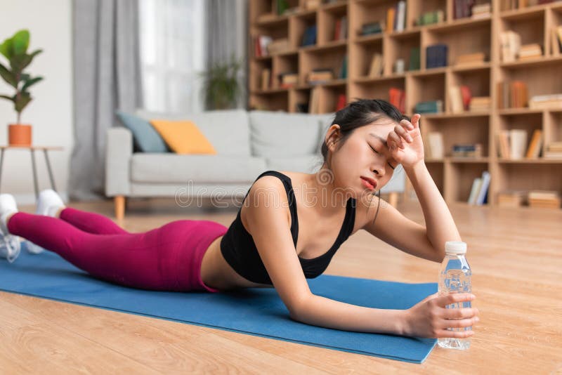 Yoga room filled with lesbian sweat