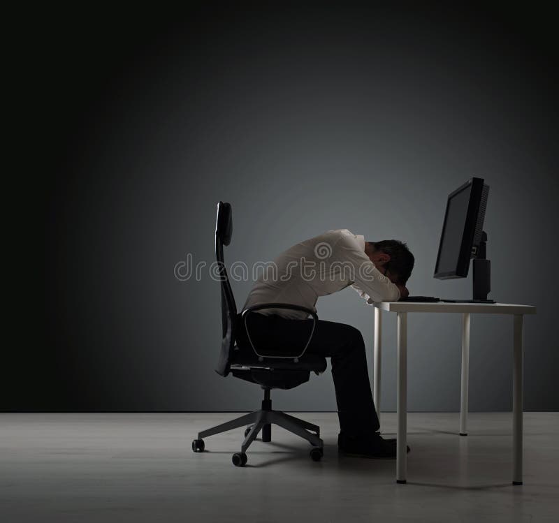 Tired businessman having a nap - royalty free stock image Tired businessman having a nap - royalty free stock image