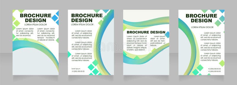 Exhibit opening blank brochure layout design. Visit to gallery. Vertical poster template set with empty copy space for text. vector illustration