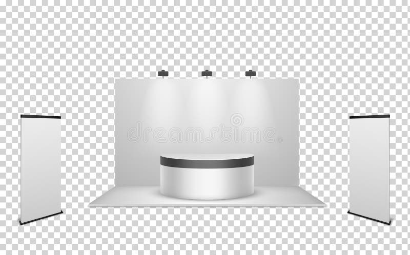 3d black display stand background Royalty Free Vector Image