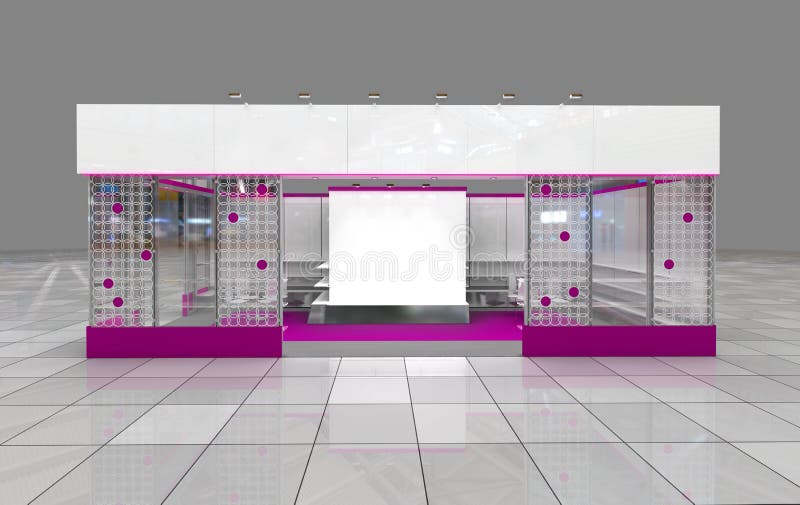 Exhibition stand vector illustration