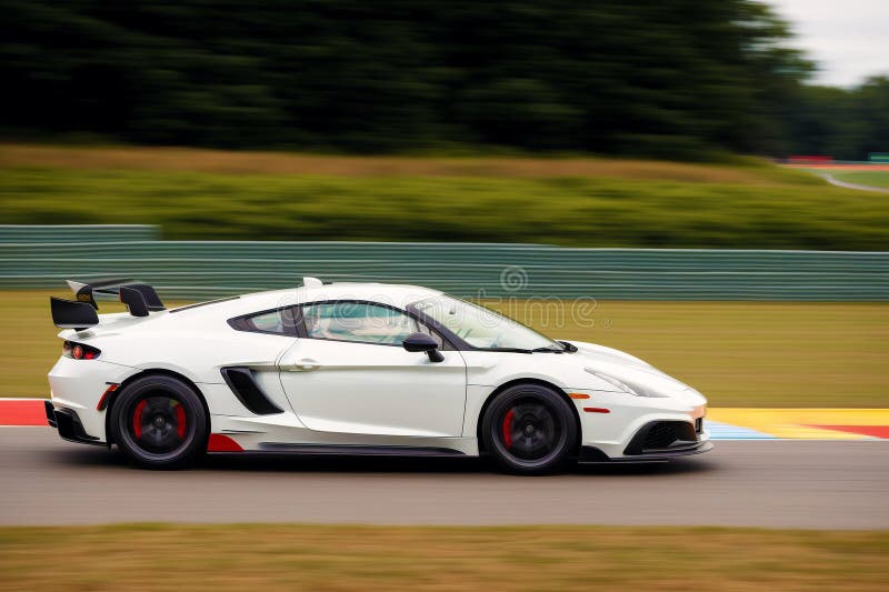 The Exhilarating World of Sports Cars. Exploring the Limits of Sports Car Engineering. Generative AI stock illustration