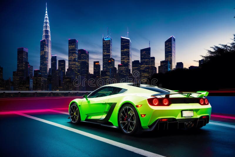 The Exhilarating World of Sports Cars. Exploring the Limits of Sports Car Engineering. Generative AI royalty free illustration