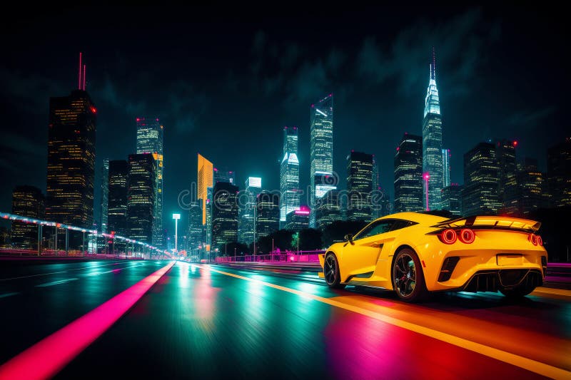 The Exhilarating World of Sports Cars. Exploring the Limits of Sports Car Engineering. Generative AI vector illustration