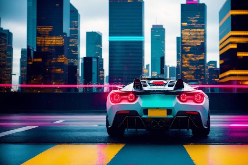 The Exhilarating World of Sports Cars. Exploring the Limits of Sports Car Engineering. Generative AI royalty free illustration
