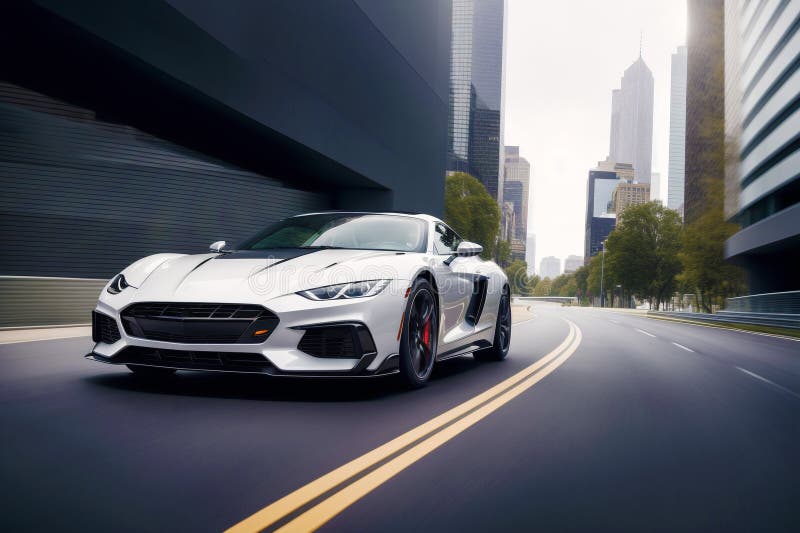 The Exhilarating World of Sports Cars. Exploring the Limits of Sports Car Engineering. Generative AI royalty free illustration