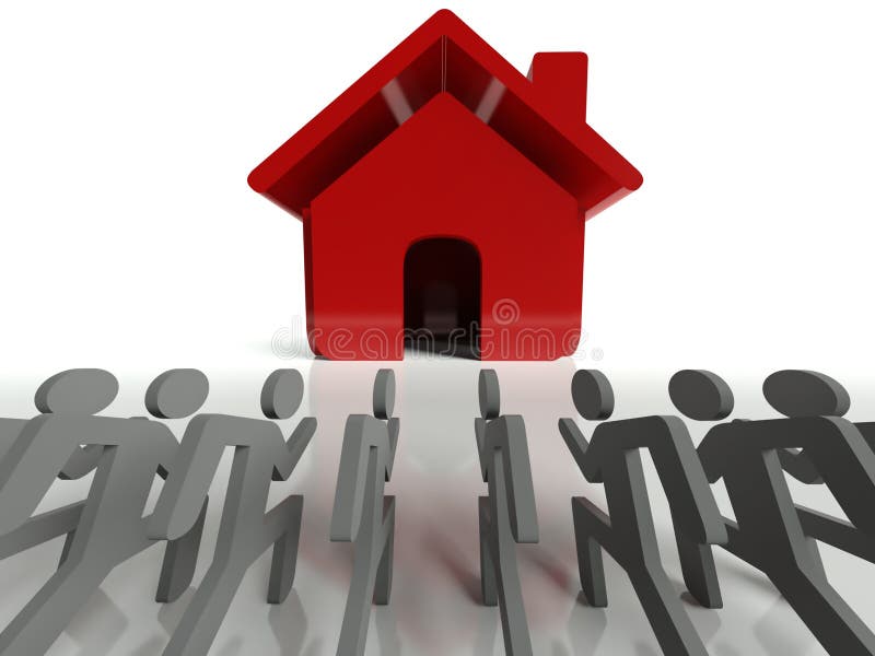 Demand for houses on property market, business concept. Demand for houses on property market, business concept