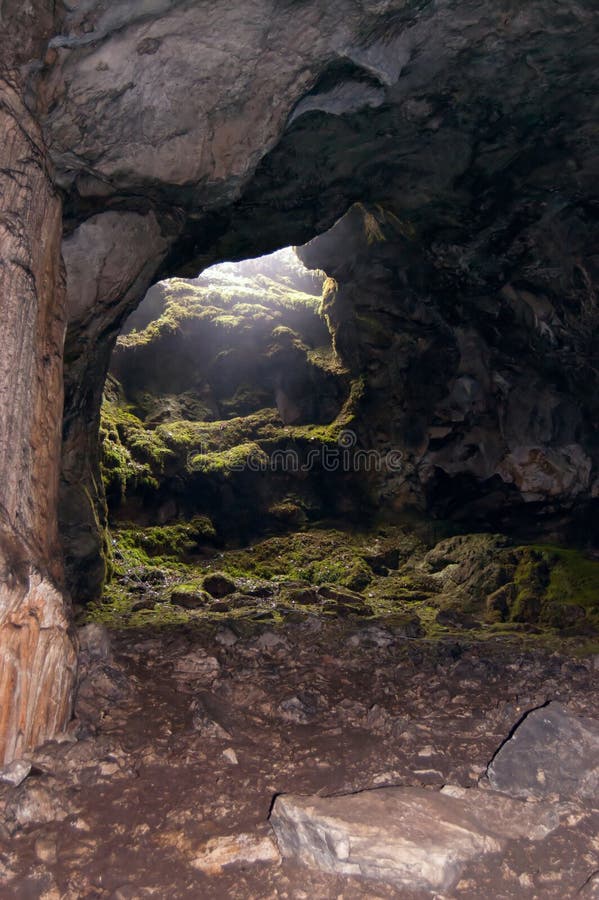 Exit from cave stock image. Image of cave, darkness, rock 19393911