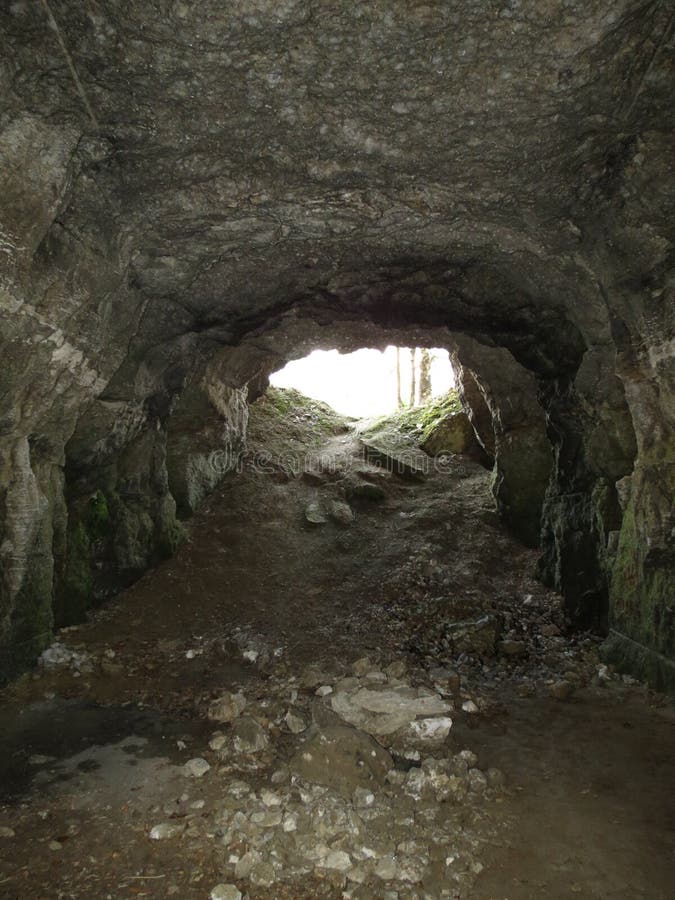 Cave Exit stock photo. Image of inside, geology, scenic 16982686
