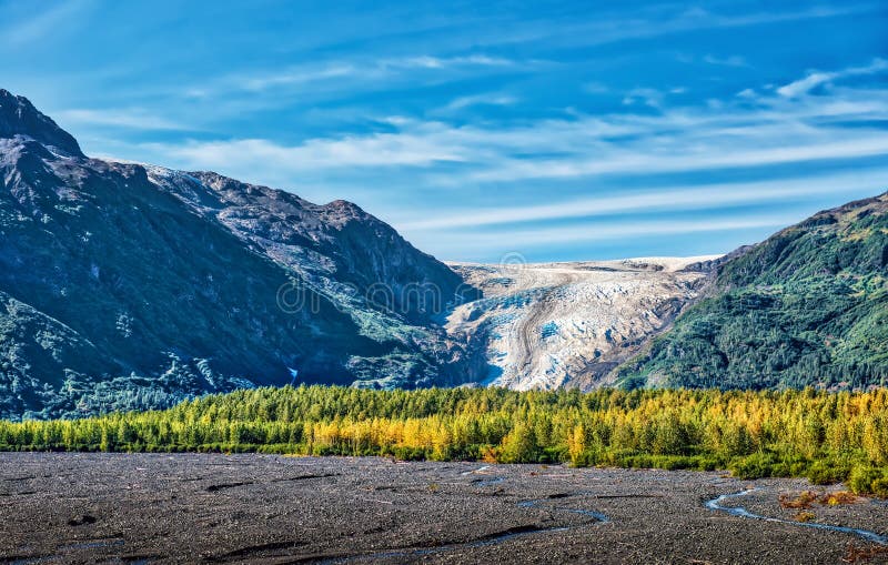 Exit Glacier in Seward Alaska during Autumn