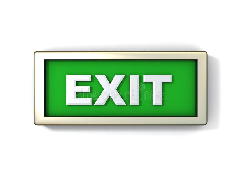 Exit sign