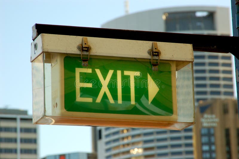 Exit sign