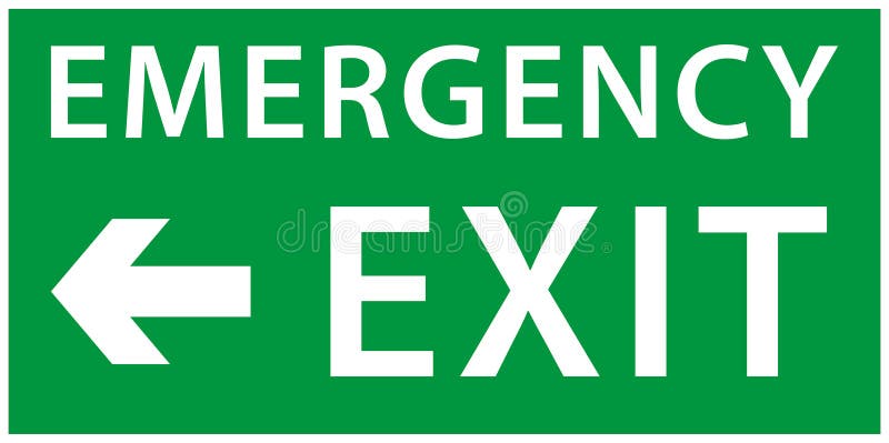 emergency exit signs