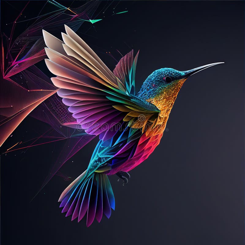 Exotic Bird Blue and Brown Bird on Brown Tree Branch Generative Ai