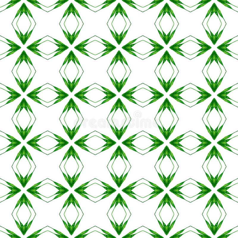 Exotic seamless pattern. Green creative stock photography
