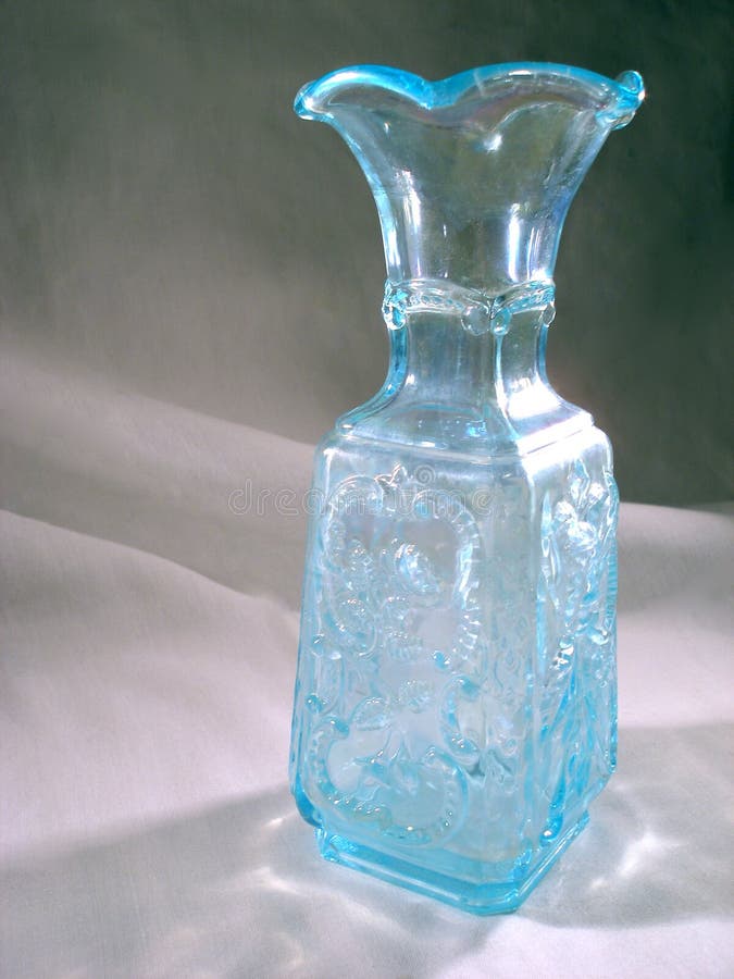 Exotic Vintage Blue Vase stock image. Image of luminous 597653