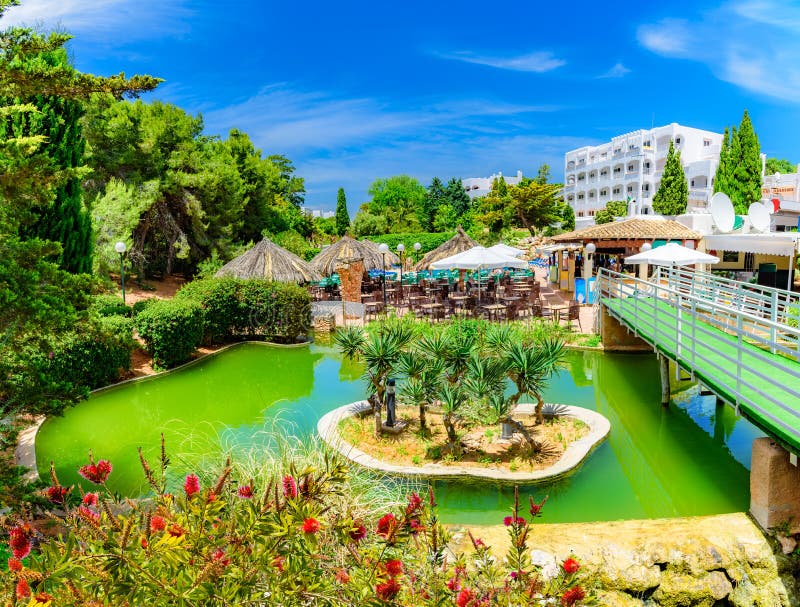 Exotischer Tropischer Garten In Palma De MallorcaInsel