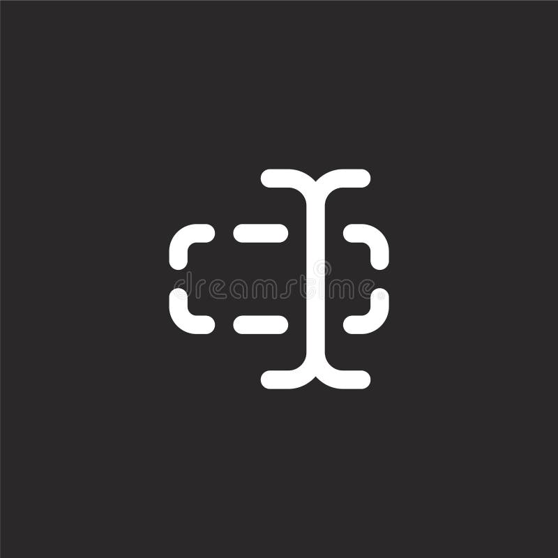 Expand icon. Filled expand icon for website design and mobile, app development. expand icon from filled selection and cursors royalty free illustration