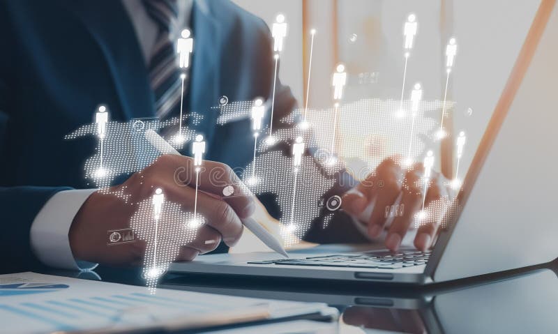 Expanding Opportunities People Networking for Business Success EIDE royalty free stock images