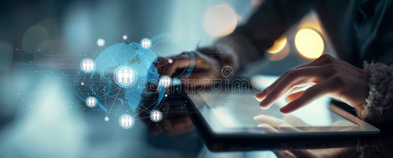 Expanding Opportunities People Networking for Business Success EIDE royalty free illustration