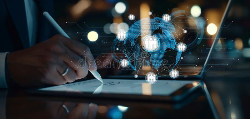 Expanding Opportunities People Networking for Business Success EIDE royalty free stock images