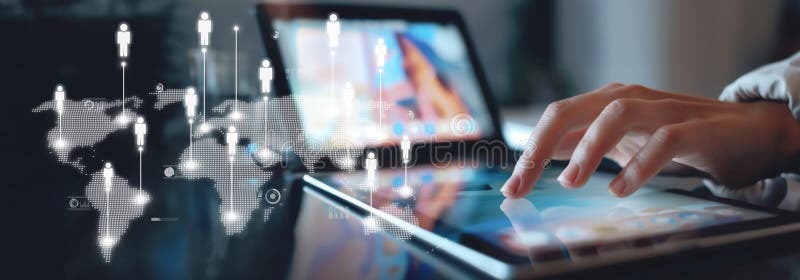 Expanding Opportunities People Networking for Business Success EIDE royalty free stock photography