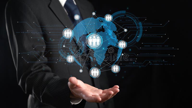 Expanding Opportunities People Networking for Business Success EIDE stock photo