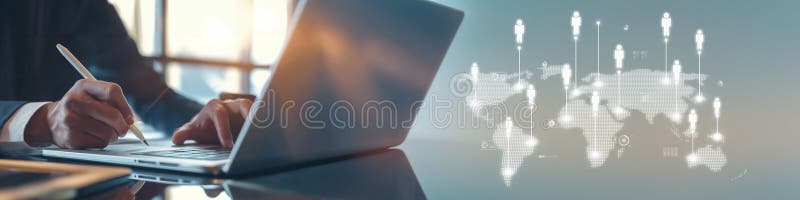 Expanding Opportunities People Networking for Business Success EIDE stock photography