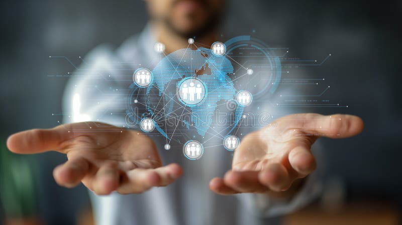 Expanding Opportunities People Networking for Business Success EIDE royalty free stock photos