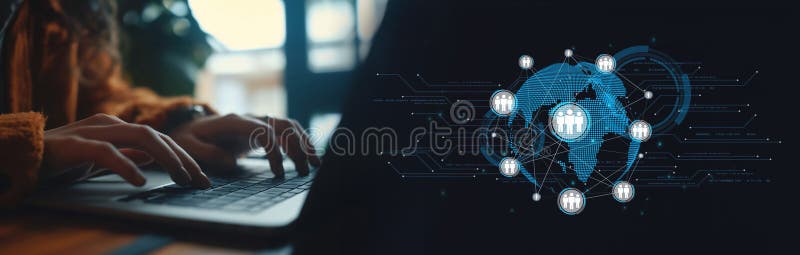 Expanding Opportunities People Networking for Business Success EIDE royalty free illustration
