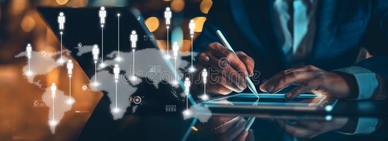 Expanding Opportunities People Networking for Business Success EIDE stock images