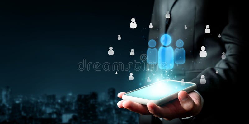 Expanding Opportunities People Networking for Business Success FaaS royalty free illustration