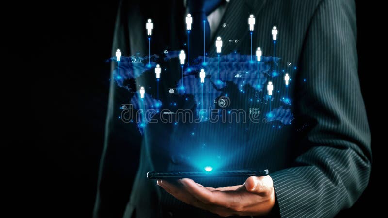 Expanding Opportunities People Networking for Business Success UUID stock photo