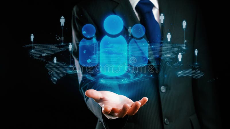 Expanding Opportunities People Networking for Business Success UUID stock photography