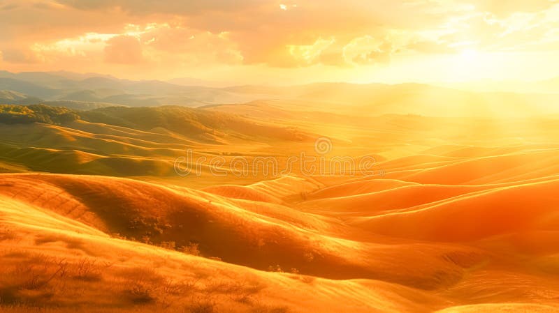 Nature Beauty Unveiled Calm Summer vector illustration